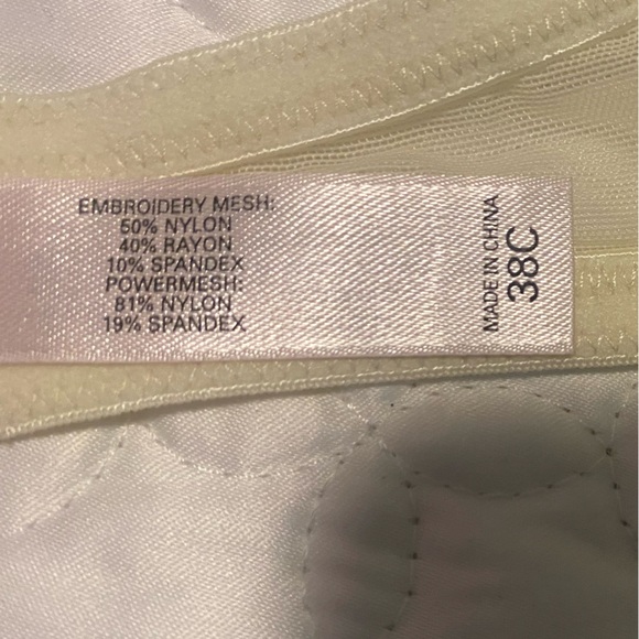 Victoria's Secret Sheer Green Floral Bra, 38C, with matching pantie, size large. - Picture 10 of 15